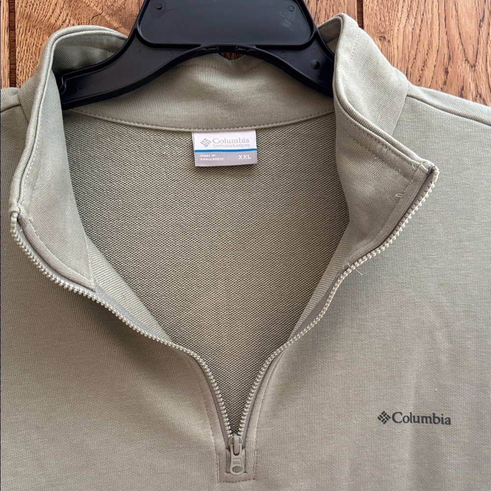 Columbia Sage Green Quarter-Zip Pullover - Picture 3 of 5